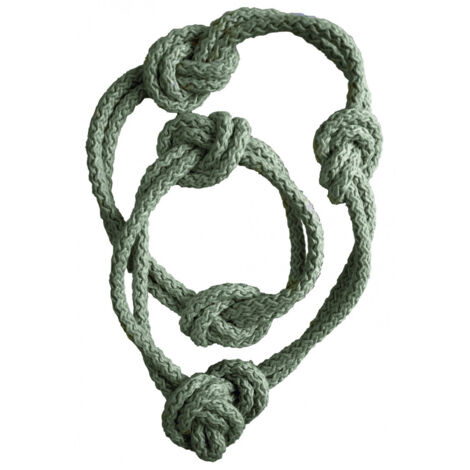 MARINA - Embrasse rideau textile aimantée Coloris - Gris