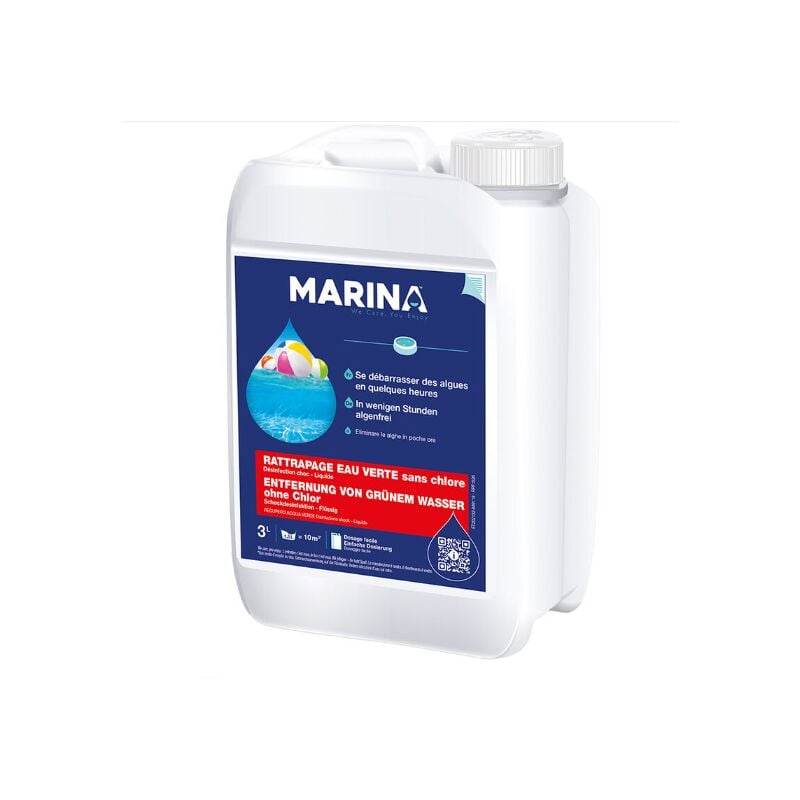 Sos Rattrapage eau verte Marina sans chlore - 3 litres