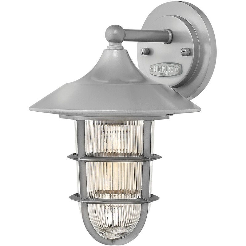 Elstead Lighting - Elstead Marina - 1 Light Small Outdoor Wall Lantern Silver IP44, E27