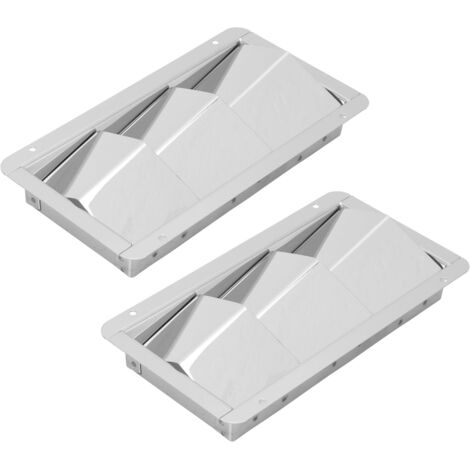 Marine-Belüftungsabdeckung mit 3 Schlitzen, 210 x 110 mm, Edelstahl 304, universell für Boote