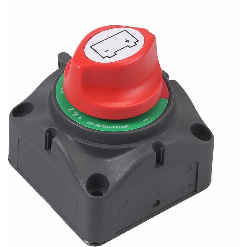 Marine Dual Battery Isolator Switch 4 Position 300 Amp 12V Battery Switch