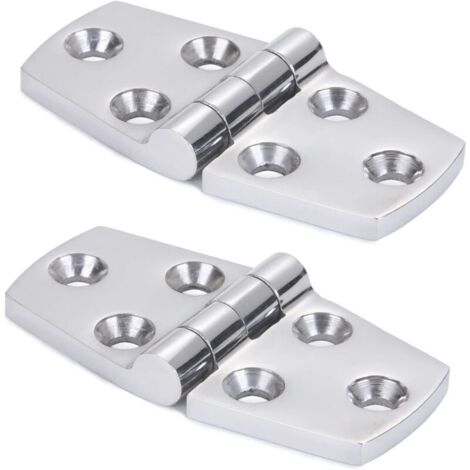 Marine Monture Charnières de Porte Acier Inoxydable Charnière de Bateau de Trappe Matériel À toute épreuve Charnière de bateau Plateforme Cabinet SUS316 2pcs 38 mm x 76 mm