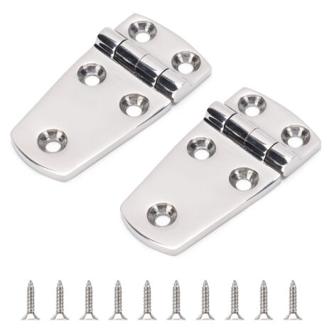 Marine Monture Charnières de Portes Acier Inoxydable Charnière inox de Bateau de Trappe Matériel À toute épreuve Charnière SUS316 76x38×4mm 2pcs