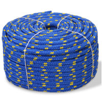 Marine Rope Polypropylene 10 mm 50 m Blue