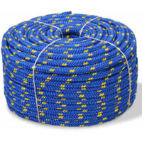 Marine Rope Polypropylene 6 mm 100 m Blue