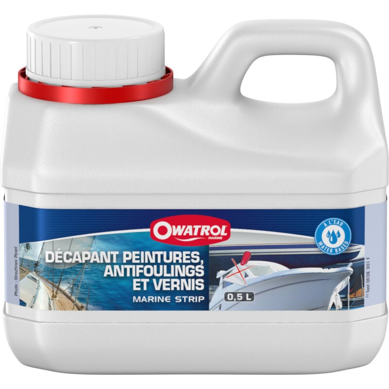 Décapant peintures, antifoulings et vernis Owatrol marine strip 2.5 litres