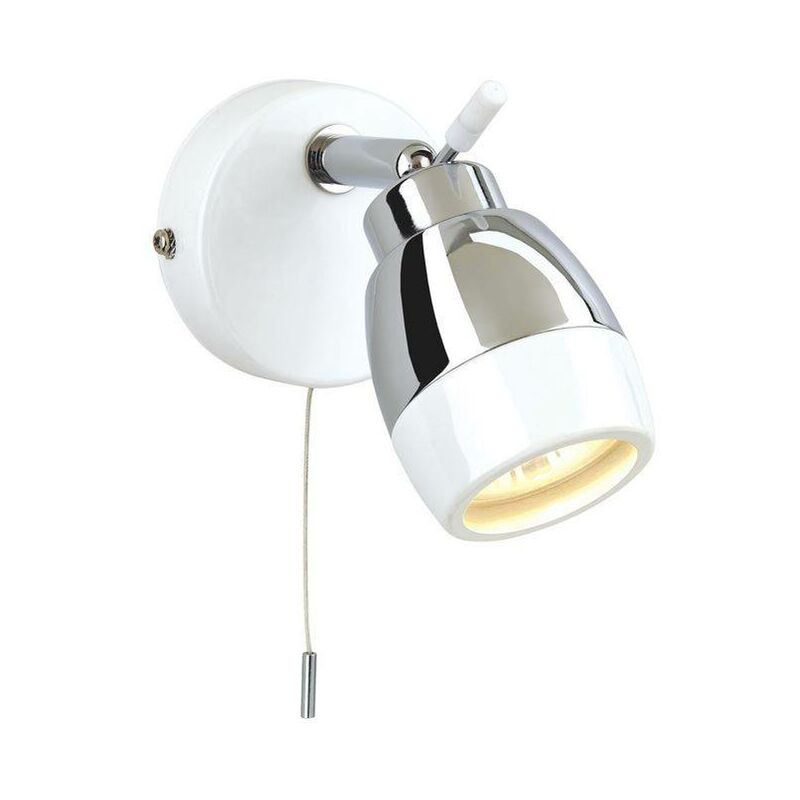 Firstlight Marine - 1 Light Single Switched Bathroom Ceiling Spotlight White, Chrome IP44, GU10