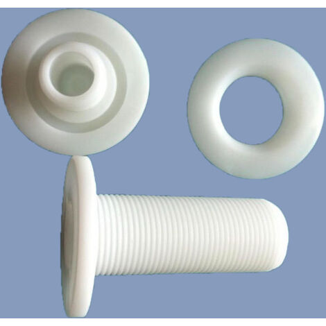 Marinearmaturen und Zubehör für Yachten mit verstopften Wasserauslässen, geeignet zum Anschluss von 25 mm flexiblen Schläuchen.
