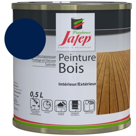 Marineblaue Holzfarbe Jafep 0,5 L
