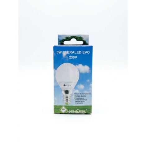 MARINO CRISTAL - Ampoule LED Sfera - 5W E14 3000K 380Lm - Longue durée 35000h - Voir photos