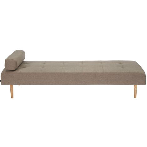 Marino lit de repos tissu marron.