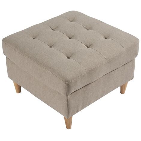 EBUY24 Marino pouf tissu sable.