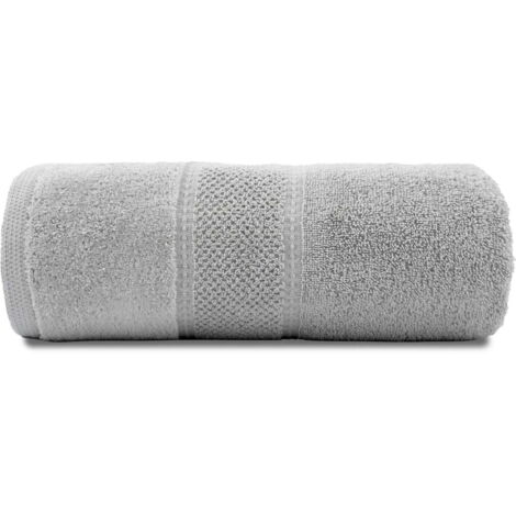 Mario Handtuch 70x140 hellgrau 480g 100% Baumwolle