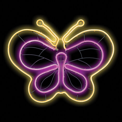 Mariposa neon 57 uso exterior