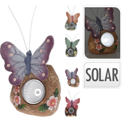 MARIPOSA SOLAR 11CM STDO 4 COLORES