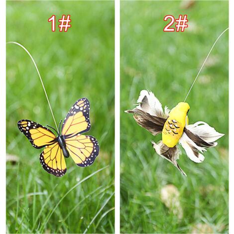 Mariposas animadas para decoración de jardín, mariposas voladoras, colibríes, decoración exterior con energía solar, modo paralelo, PPC [Infantil/Animación]