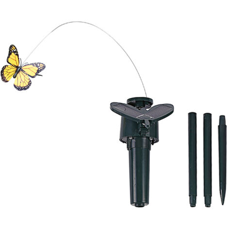 Mariposas y colibríes voladores con energía solar: decoración animada para el jardín. Se iluminan automáticamente por la noche, aportando magia y movimiento a tu espacio exterior.