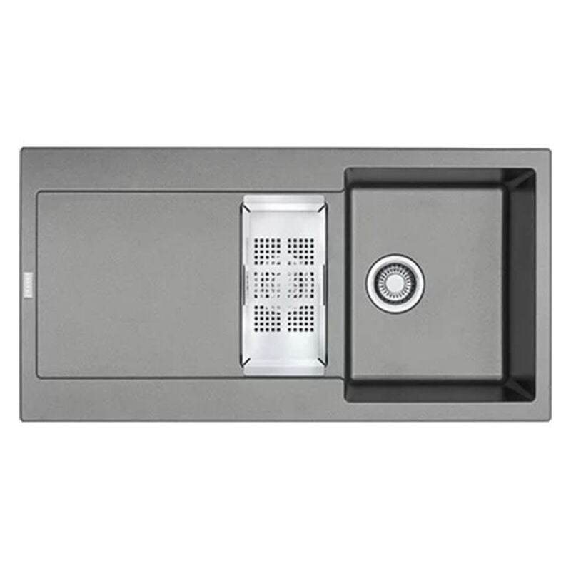 Evier Fragranit 97 X 50 cm 1 cuve et demi Maris, Gris fonce - Franke