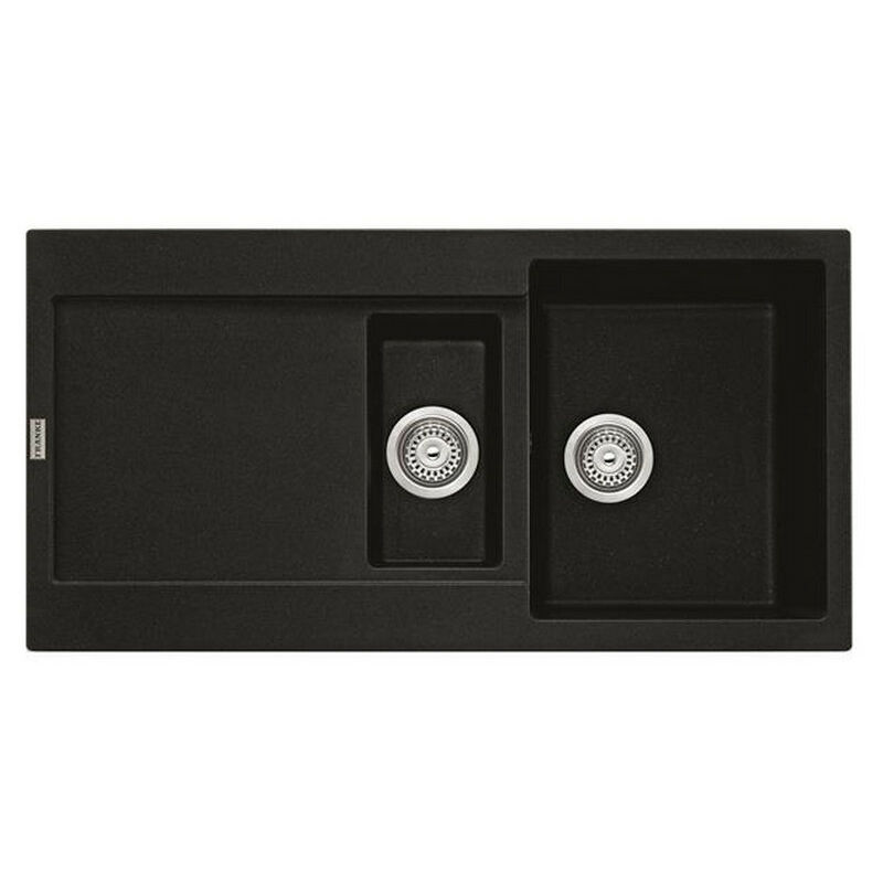 Evier à encastrer 60cm onyx avec siphon Franke 459464 - noir