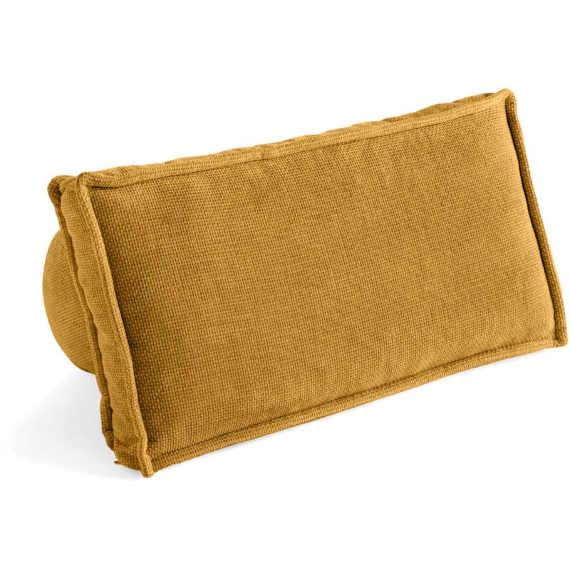 Lisa Design - Marisol - lot de deux coussins de dossier - velours texturé - jaune