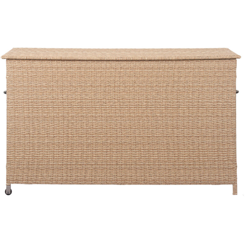 Ebuy24 - Marius Coffre à coussins, avec roulettes, naturel.