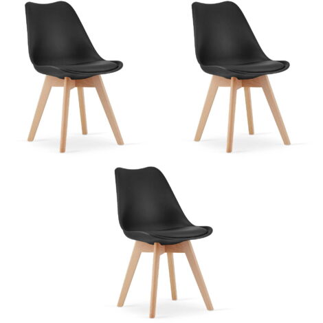 MARK Stuhl Schwarz x 3