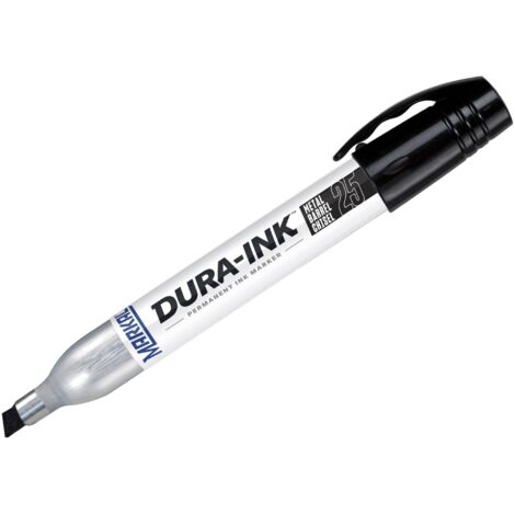 Markal Dura-Ink 25 Ink Felt Tip Marker in Black – Pack of 2 (Model MKL96237)