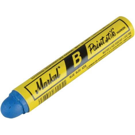 Markal MRK-80225 Paintstick Cold Surface Marker - Durable Blue Marking Stick for Industrial and Cold Surface Applications