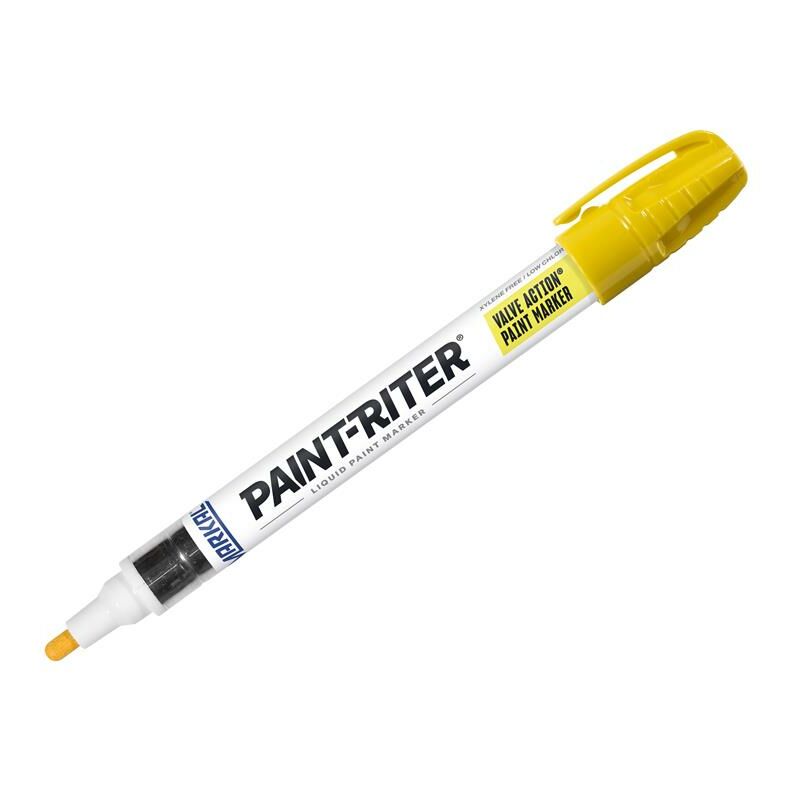 Paint-Riter® Valve Action® Paint Marker Yellow MKL96801C - Markal