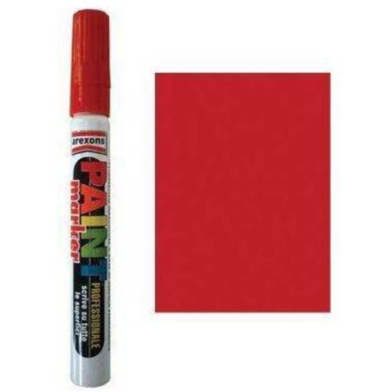 Pennarello permanente a vernice paint marker - ml.10 - rosso (2878)