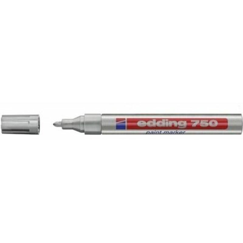Edding 750 Paint Make Bullet Tip 2-4Mm Line Silve (Pack 10)
