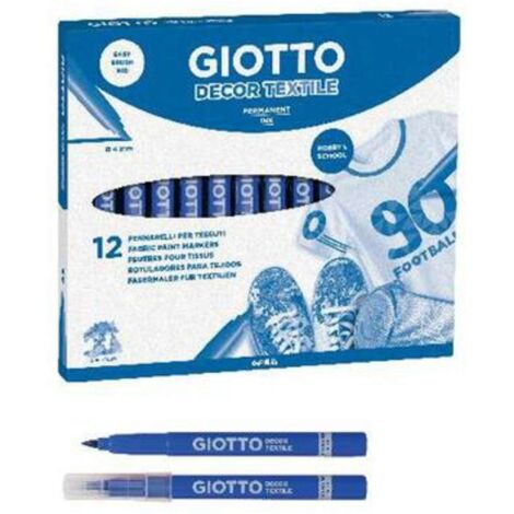 Marker Giotto Textile Blu X12