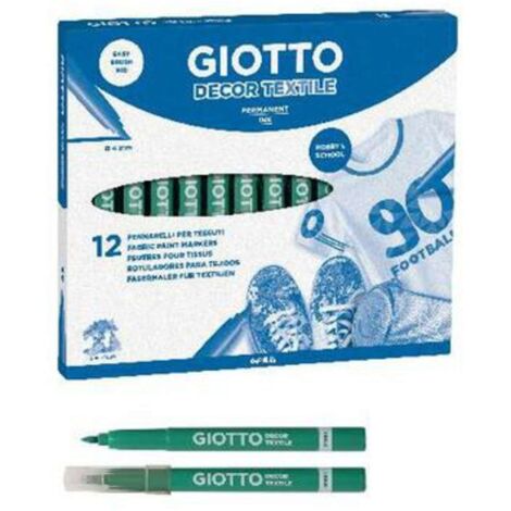 Marker Giotto Textile Verde X12