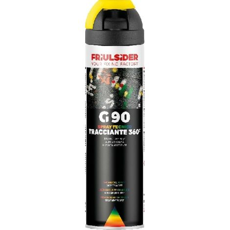 Marker spray tracciante 360 gradi fluo giallo 500ml friulsider g9005