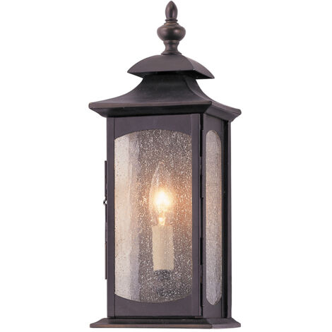 Market Square Feiss Applique murale d'extérieur à 1 lumière en bronze huilé IP44