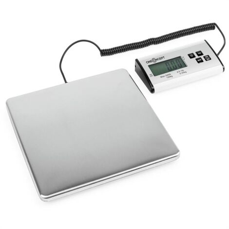 Marketeer Pèse-colis numérique balance 150kg/50g 27x27cm - Argent - Argent