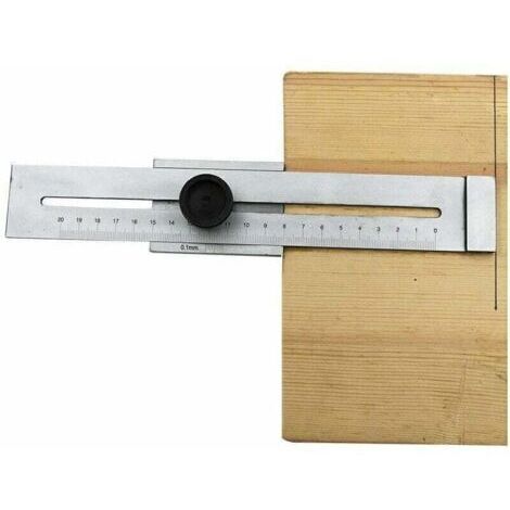 Markierungslineal aus Edelstahl, 250 mm Messbereich, 1 Stück