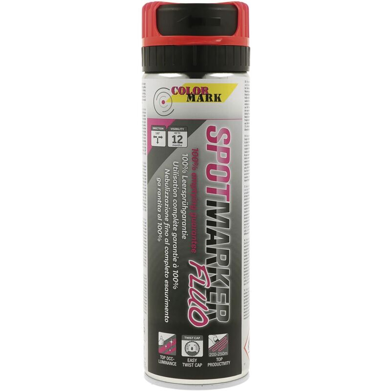 Dupli-color - Colormark Spotmarker - Professioneller Markierspray 500ml, Rot