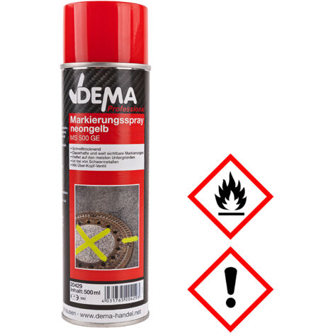 Markierungsspray Markierfarbe 500 ml Dose neon gelb Markierspray Farbspray