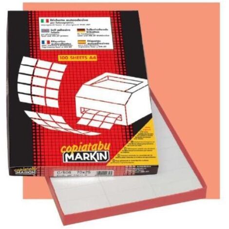 Markin 210C513 etichetta autoadesiva Bianco 4000 pz