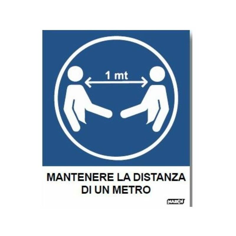 Markin - Busta da 2 Fogli Mantenere la Distanza