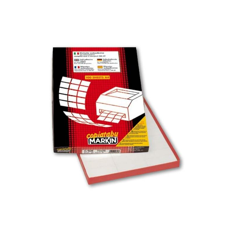 Conf 800 etichette adesive 101X72 mm bianco