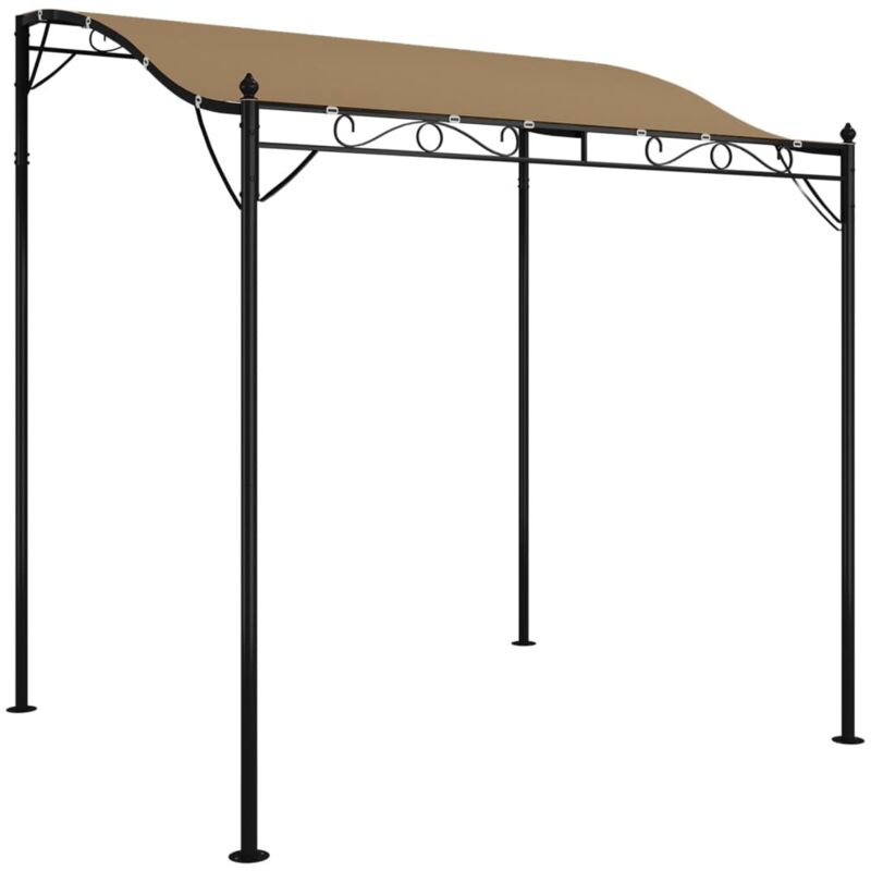 Markise Taupe 2x2, 3 M 180 G/m² Stoff Und Stahl Vidaxl