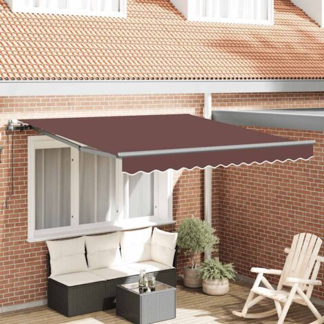 Markise Automatisch Braun 300x250 cm vidaXL