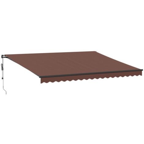 Markise Automatisch Braun 450x350 cm vidaXL