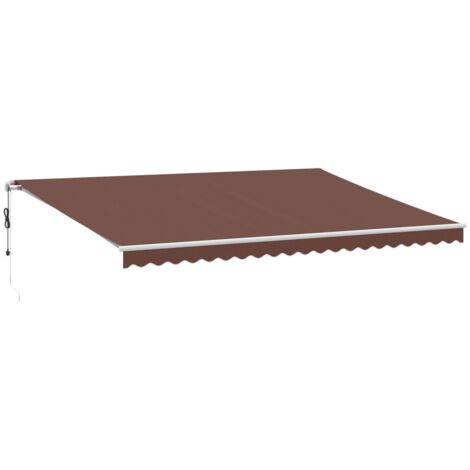 Markise Automatisch Braun 500x350 cm vidaXL