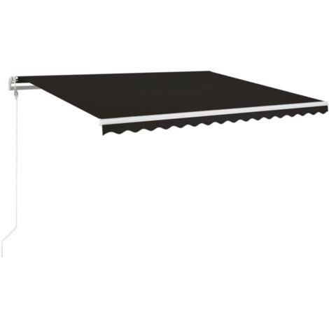 Markise Automatisch Einziehbar 450x350 cm Anthrazit vidaXL