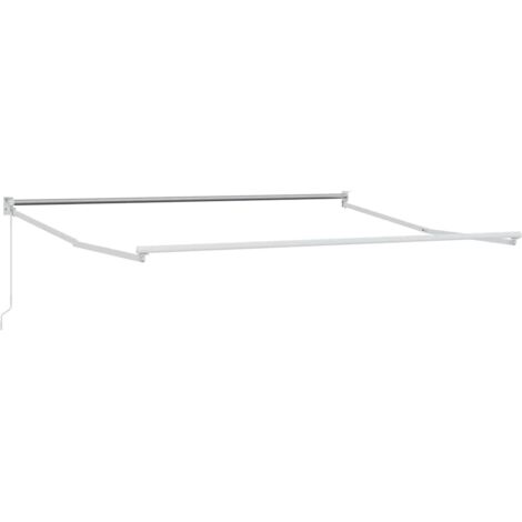 Markise Weiß 3 x 2,5 m Metall vidaXL
