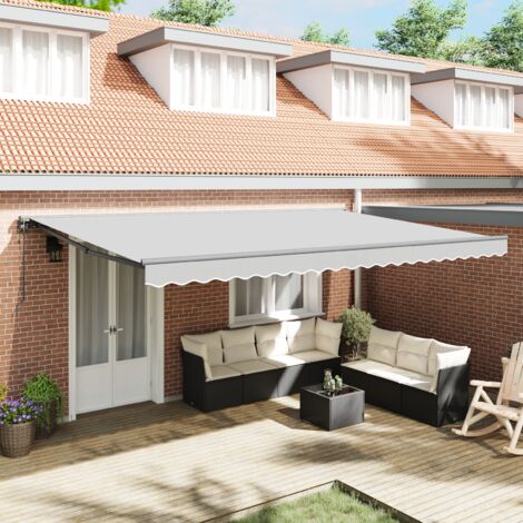 Markisenrahmen Anthrazit 5 x 3 m vidaXL