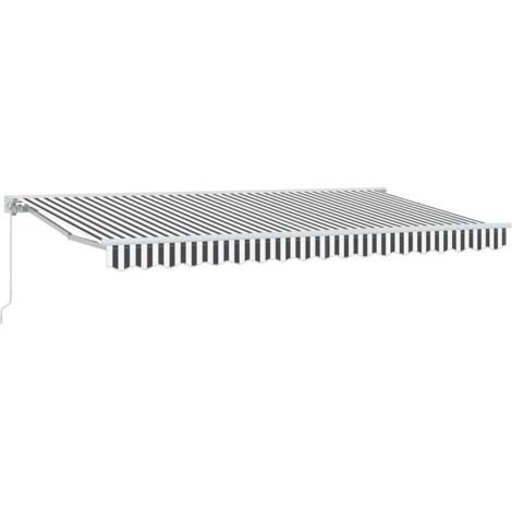 Markisenrahmen Anthrazit und Weiß 400 x 200 cm vidaXL